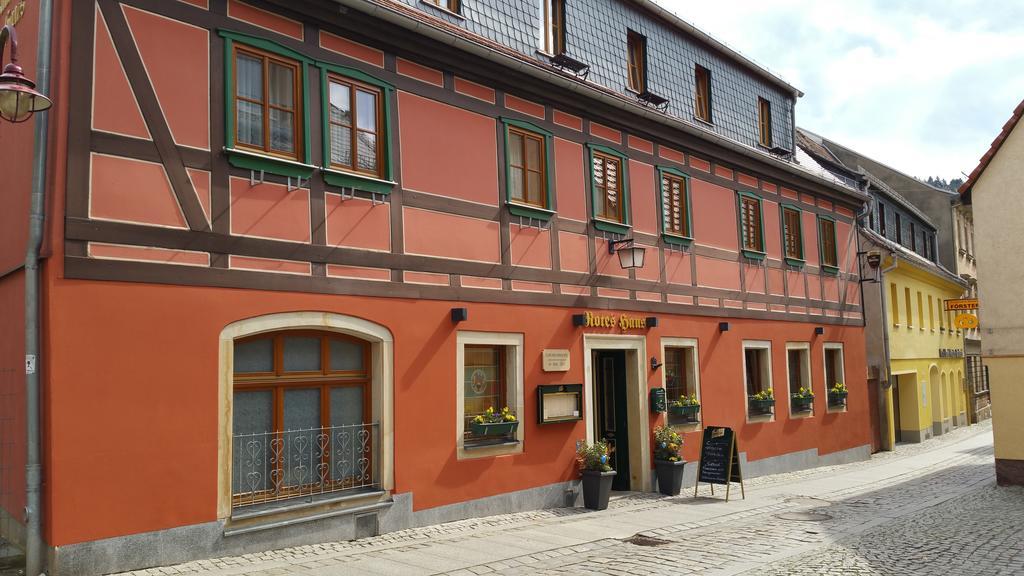 Gasthaus& Pension Zum Roten Haus Bad Schandau Esterno foto