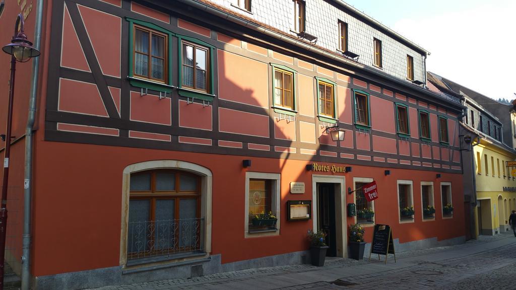 Gasthaus& Pension Zum Roten Haus Bad Schandau Esterno foto